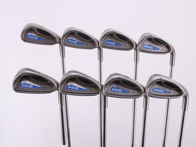 Ping G2 Iron Set 3-PW Ping AWT with Cushin Insert Steel Stiff Right Handed Blue Dot 37.75in