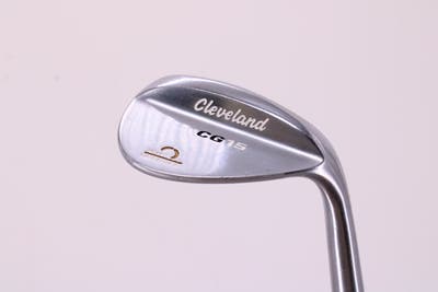 Cleveland CG15 Satin Chrome Wedge Lob LW 58° 12 Deg Bounce Cleveland Traction Wedge Steel Wedge Flex Right Handed 35.75in