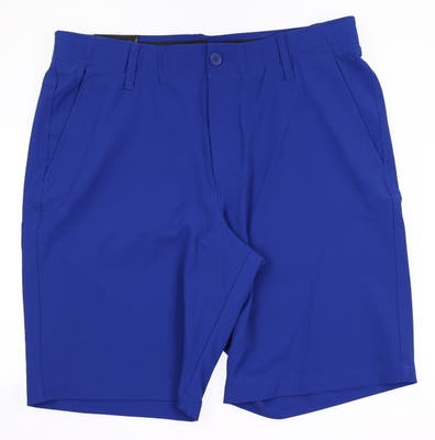 New Mens Under Armour Golf Shorts 34 Blue MSRP $55