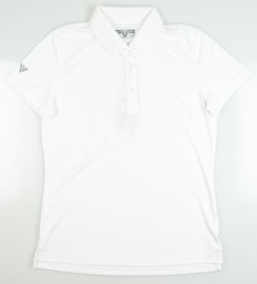 New Womens Level Wear Golf Polo Medium M White MSRP $45