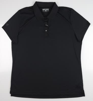 New Womens Level Wear Golf Polo XX-Large XXL Black MSRP $45