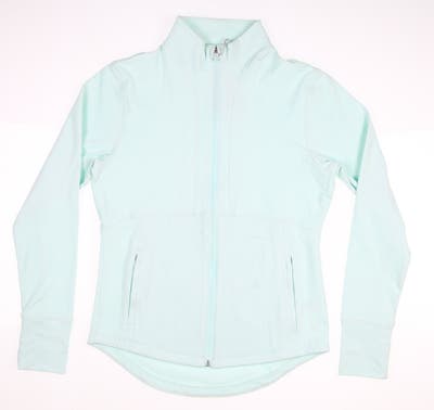 New Womens Puma Cloudspun Daybreak Jacket Small S Soothing Sea MSRP $80