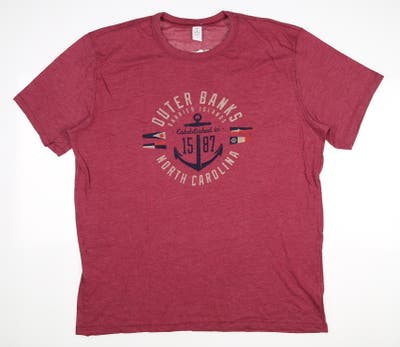 New W/ Logo Mens Alternative Apparel T-Shirt Large L Red MSRP $28
