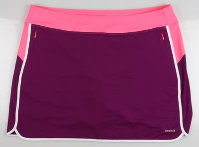 New Womens Cutter & Buck Annika Golf Skort XX-Large XXL Pink/Purple MSRP $95