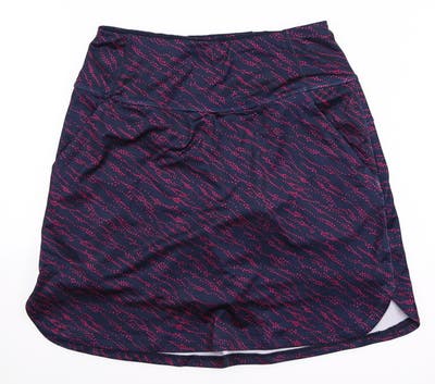 New Womens Puma High Rise Whitewater Skort Small S Navy Blazer/Orchid Shadow MSRP $75