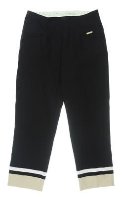 New Womens Swing Control Golf Cropped Pants 2 Black MSRP $130
