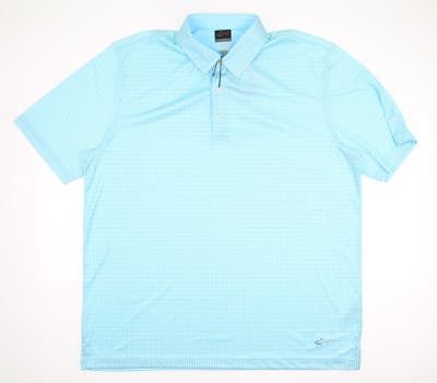New W/ Logo Mens Greg Norman Golf Polo X-Large XL Blue MSRP $60