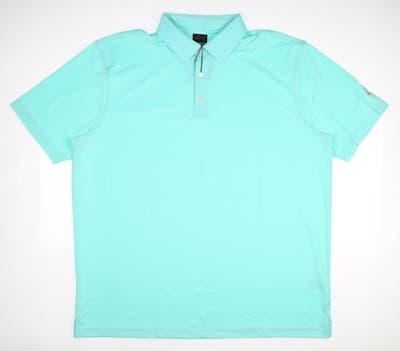 New W/ Logo Mens Greg Norman Golf Polo XX-Large XXL Teal MSRP $55