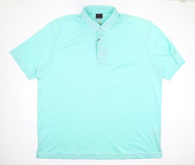 New W/ Logo Mens Greg Norman Golf Polo XX-Large XXL Teal MSRP $60