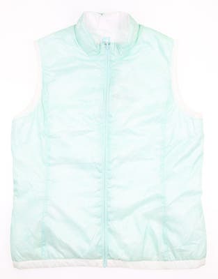 New Womens Footjoy Insulated Reversible Vest Large L Mint/White MSRP $165