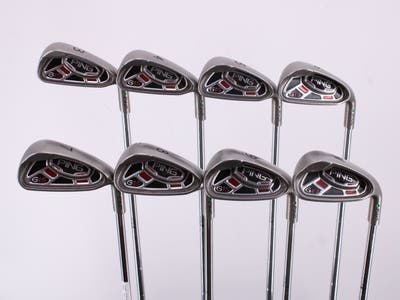 Ping G15 Iron Set 3-PW Stock Steel Shaft Steel Stiff Right Handed Green Dot 38.25in