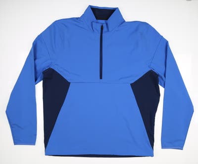 New Mens Under Armour Golf 1/2 Zip Pullover Large L Blue MSRP $90