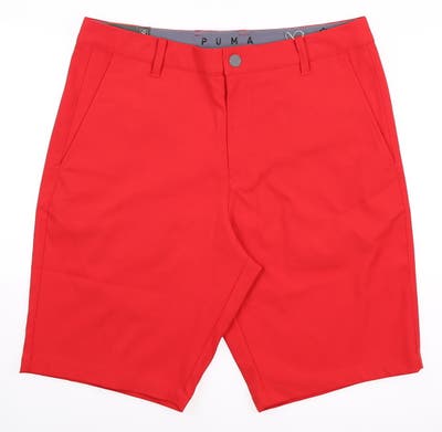 New Mens Puma Jackpot Shorts 32 Red MSRP $65