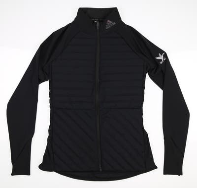 New W/ Logo Womens Adidas Golf Jacket X-Small XS Black MSRP $100