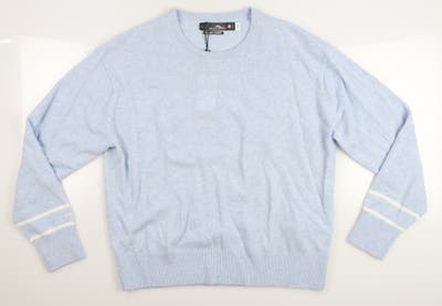 New Womens Ralph Lauren RLX Cashmere Golf Sweater X-Large XL Blue Heather MSRP $205