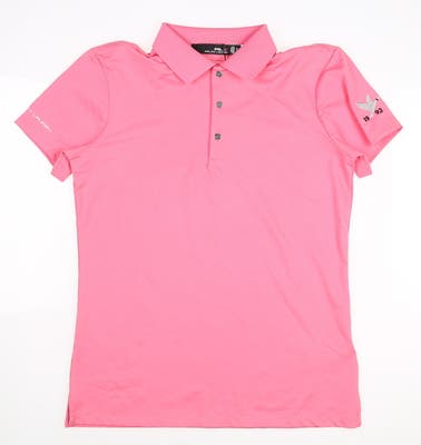 New W/ Logo Womens Ralph Lauren RLX Golf Polo X-Small XS Lauren Pink MSRP $90