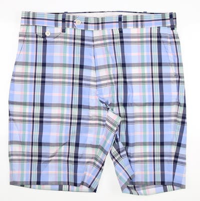 New Mens Ralph Lauren RLX Golf Shorts 35 Blue Multi MSRP $90