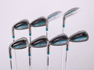 Ping 2015 Rhapsody Iron Set 5H 6H 7-PW GW SW Ping ULT 220i Lite Graphite Ladies Left Handed Red dot 38.5in