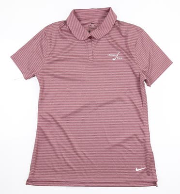 New W/ Logo Womens Nike Golf Polo Small S Red MSRP $65