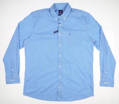 New Mens Johnnie-O Golf Button Up X-Large XL Oasis MSRP $115
