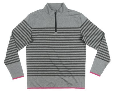 New Mens G-Fore Golf 1/4 Zip Pullover XX-Large XXL Grey/Pink MSRP $165