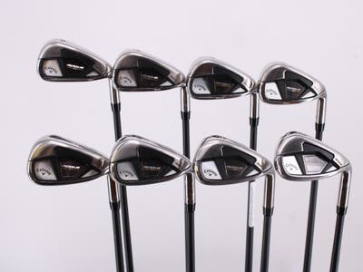 Callaway Rogue ST Max Iron Set 5-PW AW GW Project X Cypher 50 5.0 Graphite Senior Right Handed 37.75in