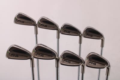 Ping S59 Iron Set 3-PW Dynalite Gold Super Lite 400 Steel X-Stiff Right Handed Green Dot 38.75in
