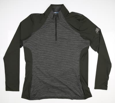 New W/ Logo Womens Adidas Golf 1/4 Zip Pullover X-Large XL Multi MSRP $65