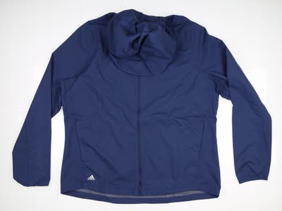 New Womens Adidas Golf Jacket X-Large XL Navy Blue MSRP $80