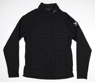 New W/ Logo Womens Adidas Frostguard Full-Zip Jacket Small S Black MSRP $180
