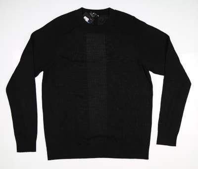 New Mens Nike Tiger Woods Knit Golf Sweater Medium M Black MSRP $135