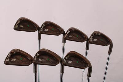 Ping ISI Beryllium Copper Iron Set 5-PW SW Stock Steel Stiff Right Handed Green Dot 37.75in