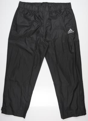 New Mens Adidas Golf Rain Pants X-Large XL-R Black MSRP $70