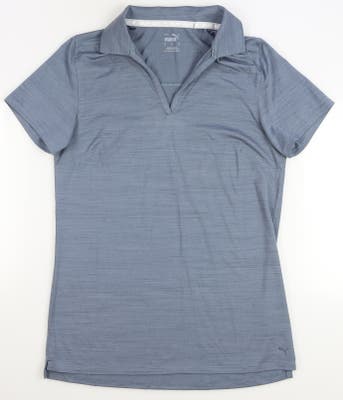 New Womens Puma Golf Polo Small S Blue MSRP $55