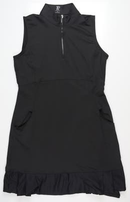New Womens EP NY Pleated Dress Medium M Black MSRP $134