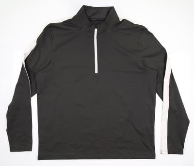 New Mens Under Armour Golf 1/4 Zip Pullover Large L Charcoal MSRP $70