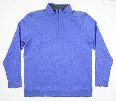 New Mens Under Armour Golf 1/4 Zip Pullover Large L Blue MSRP $80