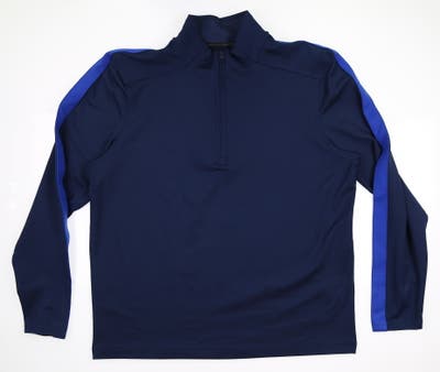 New Mens Under Armour Golf 1/4 Zip Pullover Large L Navy Blue MSRP $70