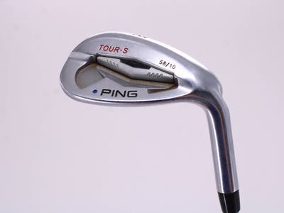 Ping Tour-S Chrome Wedge Lob LW 58° 10 Deg Bounce Ping AWT Steel Stiff Right Handed Blue Dot 35.5in