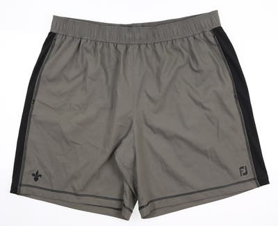 New W/ Logo Mens Footjoy Performance Fitness Shorts XX-Large XXL Charcoal MSRP $45