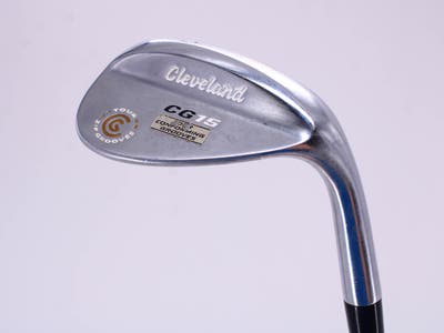 Cleveland CG15 Satin Chrome Wedge Lob LW 60° 12 Deg Bounce Cleveland Traction Wedge Steel Wedge Flex Right Handed 36.25in
