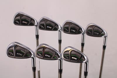 Callaway Epic Iron Set 6-PW GW SW UST Mamiya Recoil ES 460 Graphite Senior Right Handed 38.0in