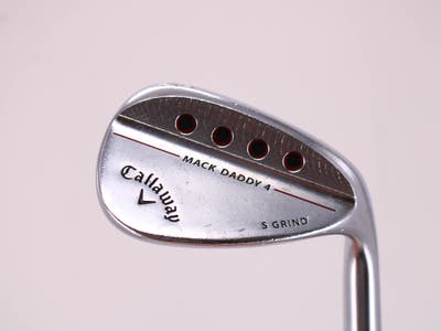 Callaway Mack Daddy 4 Chrome Wedge Gap GW 50° 10 Deg Bounce S Grind Dynamic Gold Tour Issue S200 Steel Wedge Flex Right Handed 35.25in