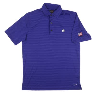 New W/ Logo Mens Greg Norman Technical Performance Polo Small S Purple MSRP $70