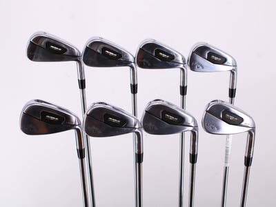 Callaway Rogue ST Pro Iron Set 4-PW GW Project X RIFLE 105 Flighted Steel Stiff Right Handed 38.0in