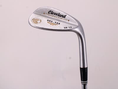 Cleveland 588 RTX Satin Chrome Wedge Lob LW 58° 12 Deg Bounce Cleveland ROTEX Wedge Steel Wedge Flex Right Handed 35.0in