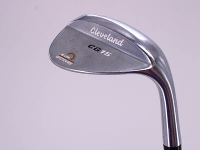 Cleveland CG15 Satin Chrome Wedge Lob LW 58° 12 Deg Bounce True Temper Dynamic Gold Steel Wedge Flex Right Handed 35.5in
