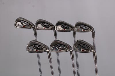Ping i15 Iron Set 4-PW Ping AWT Steel Stiff Right Handed Black Dot 37.0in