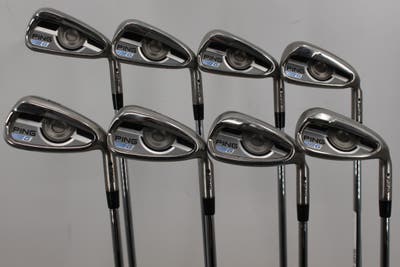Ping 2016 G Iron Set 4-PW GW AWT 2.0 Steel Stiff Right Handed Black Dot 38.0in