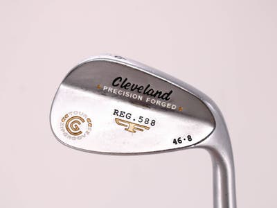 Cleveland 2012 588 Chrome Wedge Pitching Wedge PW 46° 8 Deg Bounce True Temper Tour Concept Steel Wedge Flex Right Handed 35.5in